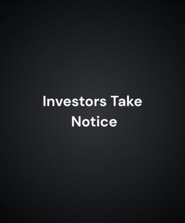 Investors Take Notice1 Investors Take Notice1